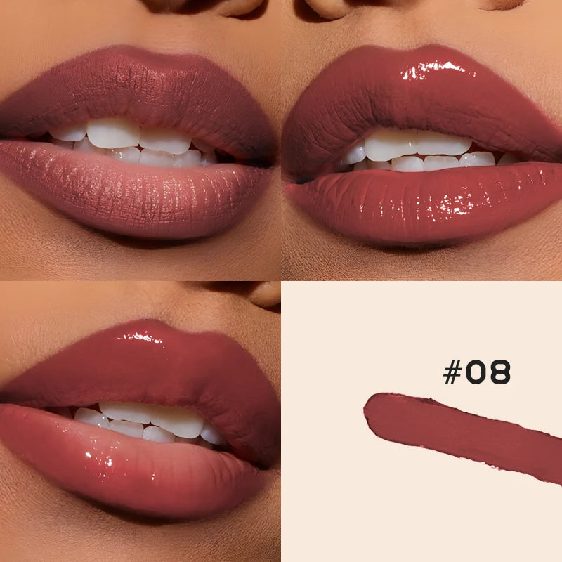 2 in 1 Double Head Matte Lipliner & Lip Gloss
