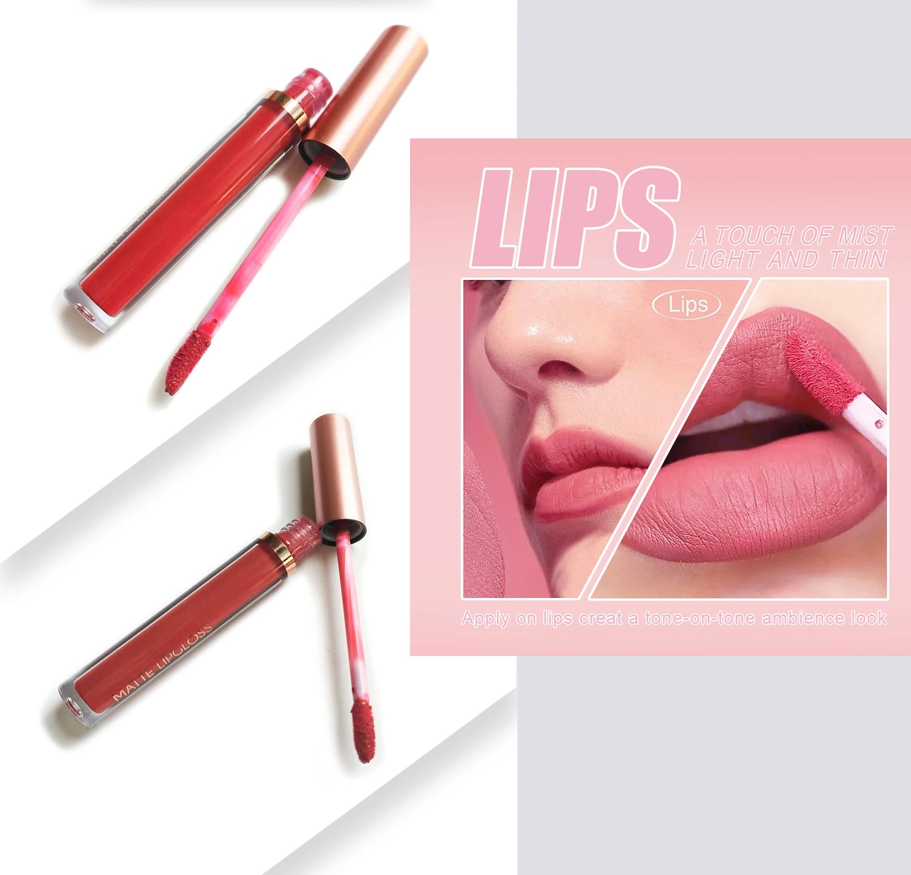 Round Tube Waterproof Matte Lipstick