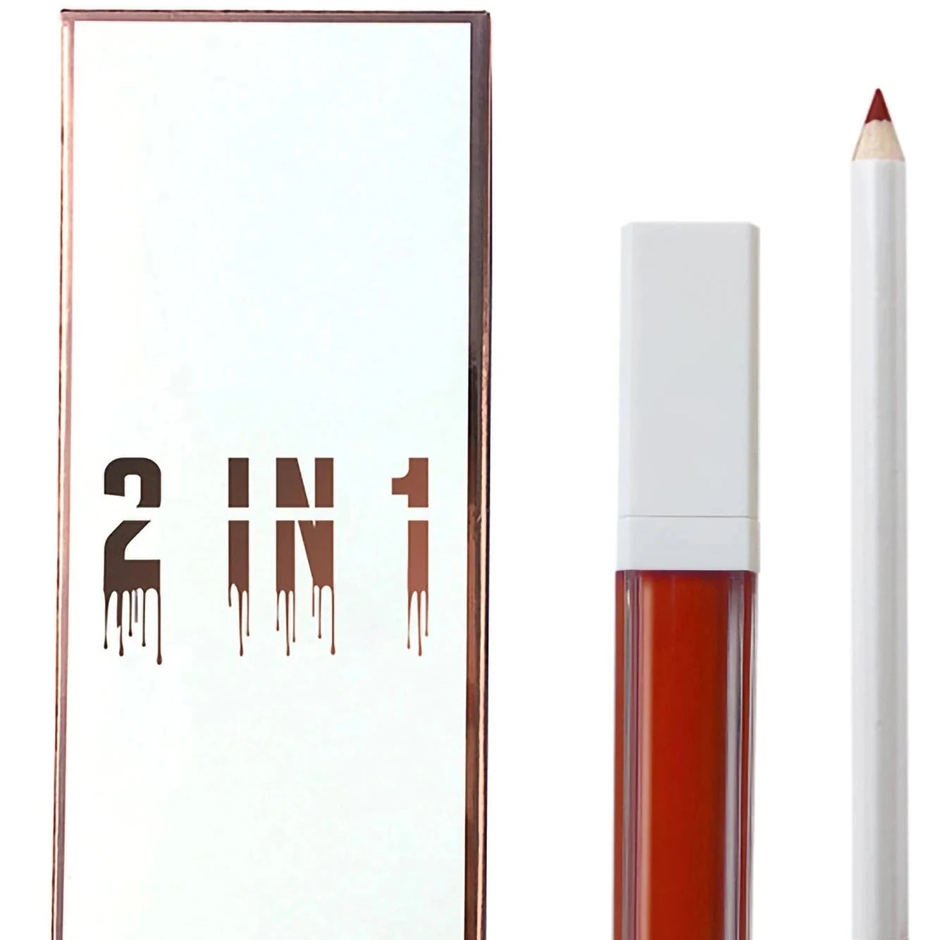 2 in 1 Vegan Liquid Lipstick Lip Liner Set