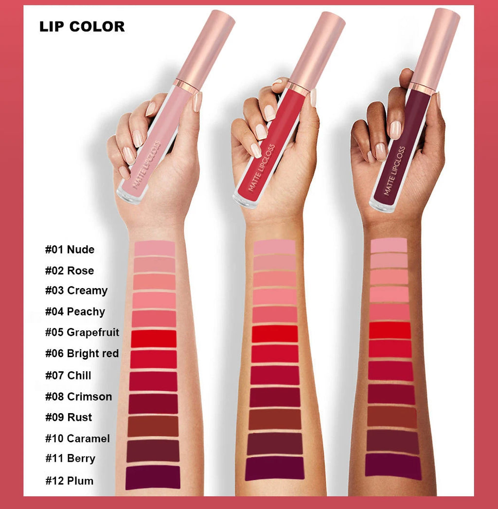 Round Tube Waterproof Matte Lipstick