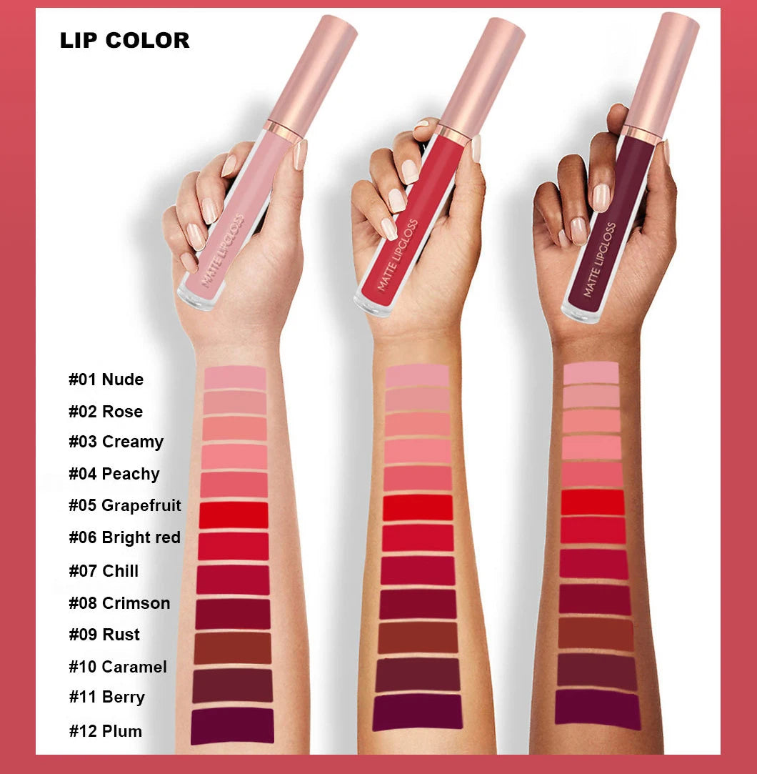 Round Tube Waterproof Matte Lipstick
