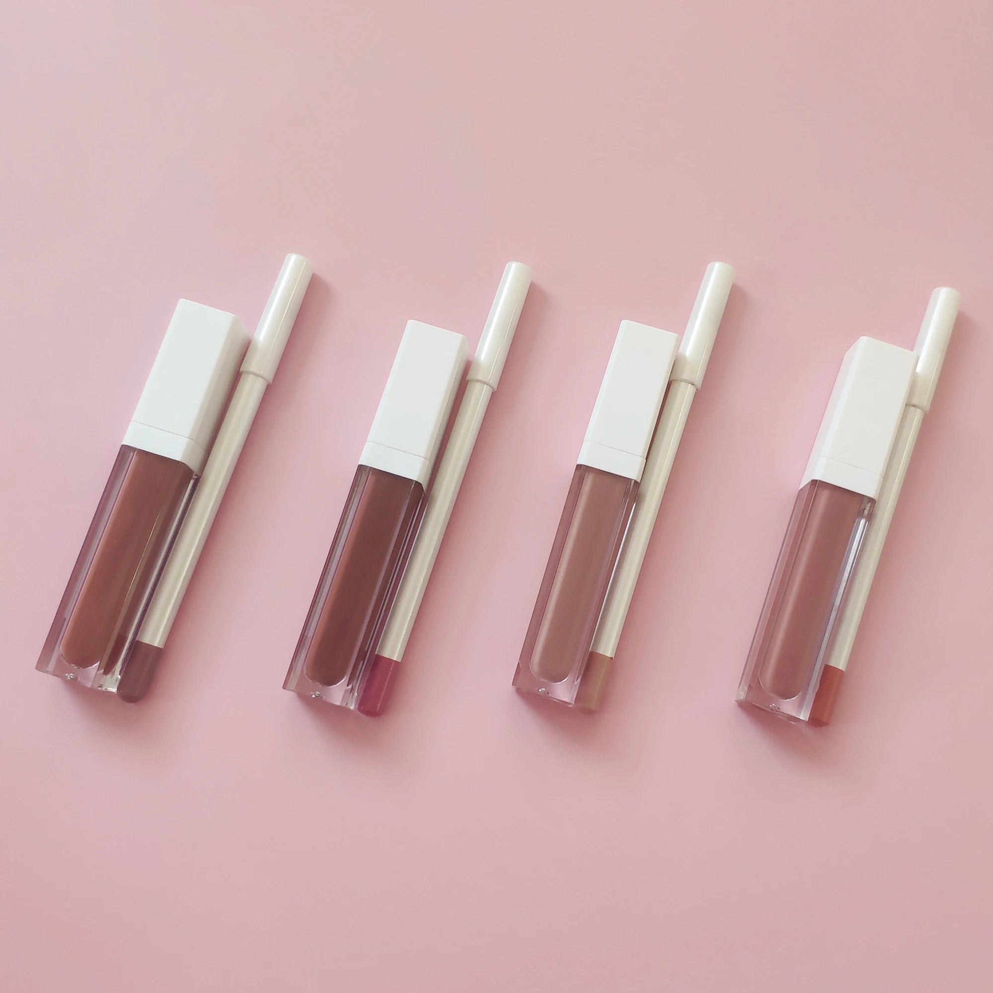 2 in 1 Vegan Liquid Lipstick Lip Liner Set