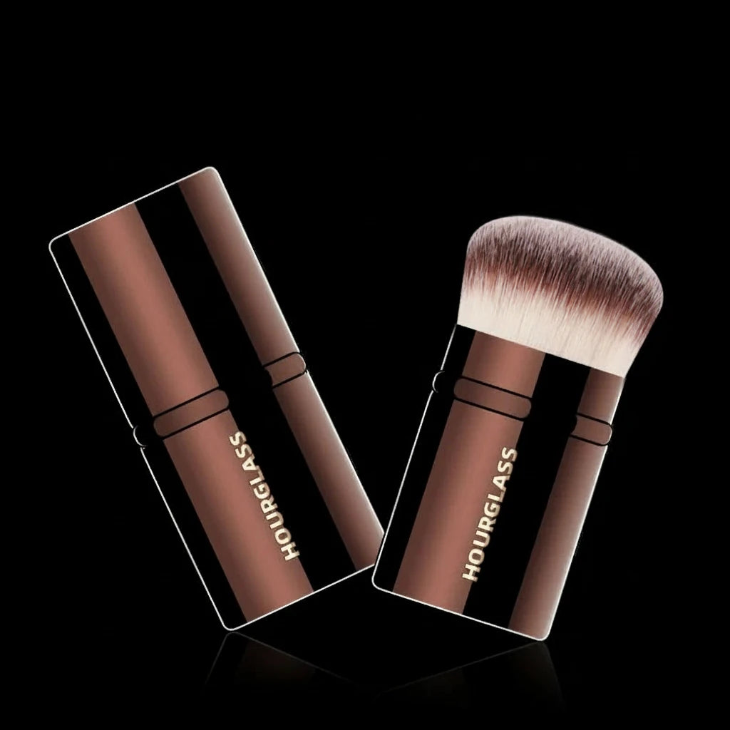 Hourglass Retractable Blush Brush Soft and Skin-friendly