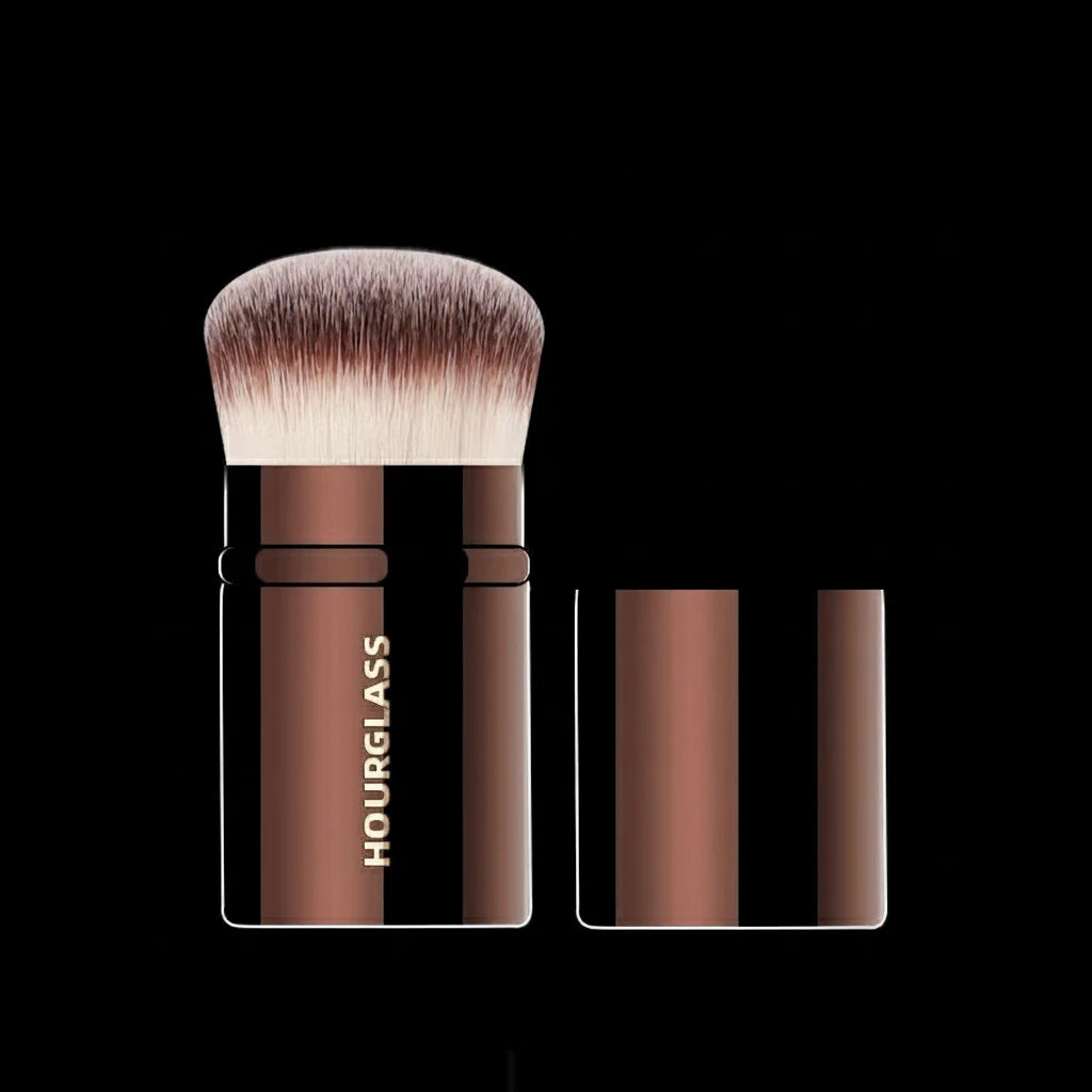 Hourglass Retractable Blush Brush Soft and Skin-friendly
